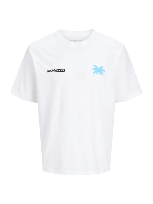 JACK & JONES JACK & JONES Majica 'JCOClub'  nebesko plava / crna / bijela
