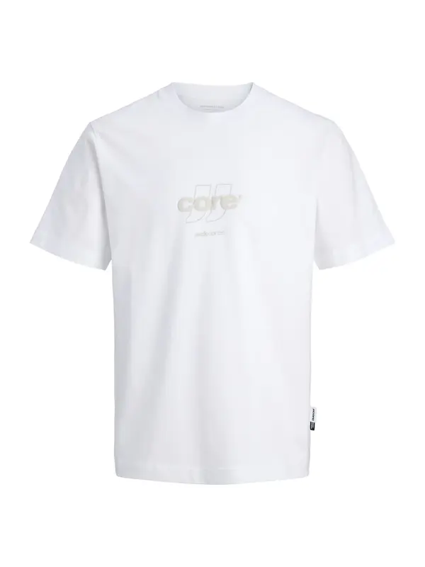 JACK & JONES JACK & JONES Majica 'JCOClub'  svijetlosiva / bijela