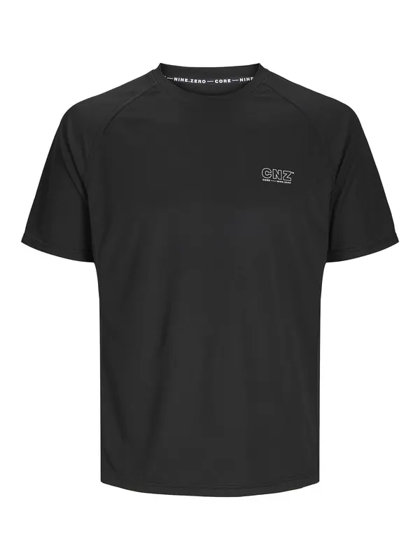 JACK & JONES JACK & JONES Majica 'JCOCnz'  crna / bijela