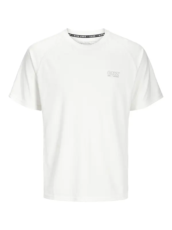 JACK & JONES JACK & JONES Majica 'JCOCNZ'  crna / bijela