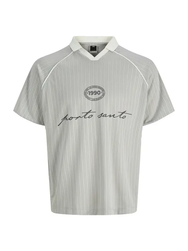 JACK & JONES JACK & JONES Majica 'JCOETERNA'  siva / antracit siva / bijela