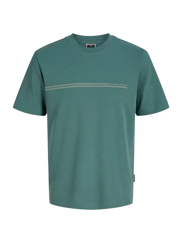 JACK & JONES JACK & JONES Majica 'JCOFUSION'  smaragdno zelena / prljavo bijela