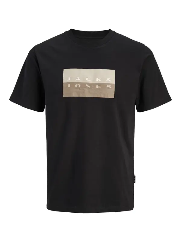 JACK & JONES JACK & JONES Majica 'JCOFusion'  svijetlosmeđa / siva / crna / bijela