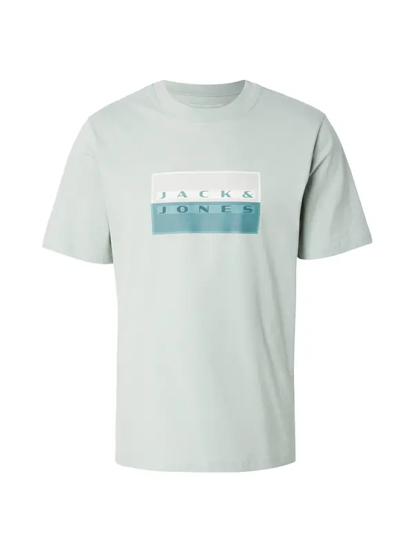 JACK & JONES JACK & JONES Majica 'JCOFUSION'  žad / pastelno zelena / bijela