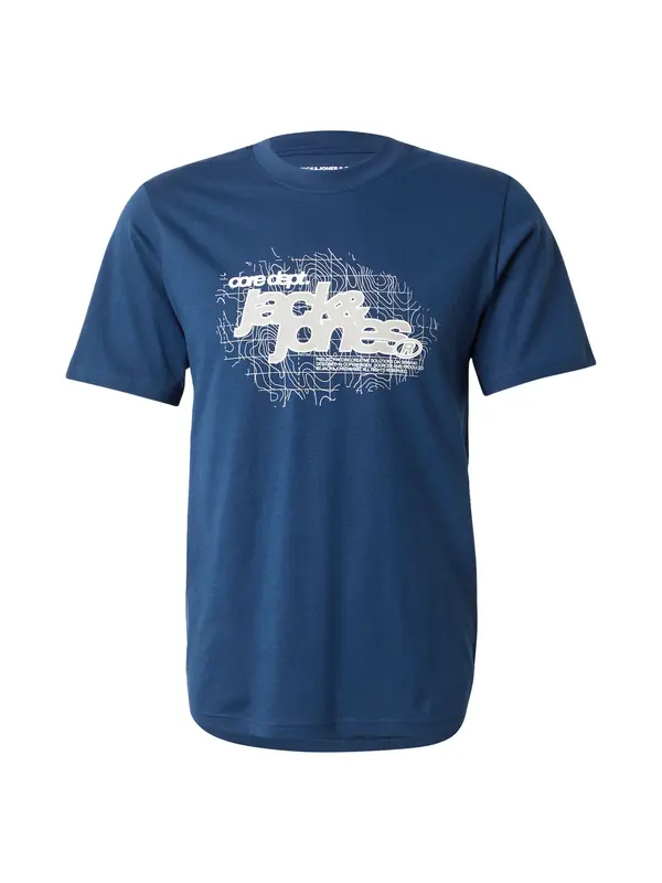 JACK & JONES JACK & JONES Majica 'JCOGRID'  crno plava / siva / bijela
