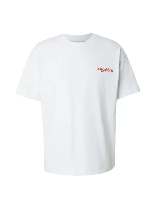 JACK & JONES JACK & JONES Majica 'JCOMINERAL'  crvena / crna / bijela