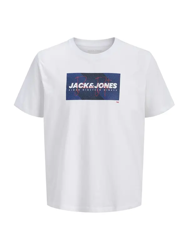 JACK & JONES JACK & JONES Majica 'JJCole'  tamno plava / tamno crvena / bijela