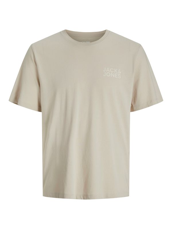 JACK & JONES JACK & JONES Majica 'JJECORP'  sivkasto bež