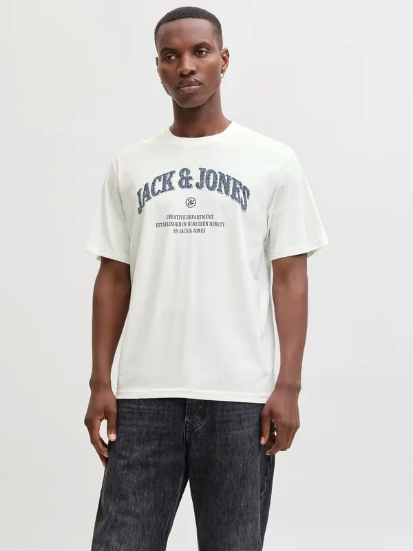 JACK & JONES JACK & JONES Majica 'JJEDenver'  plava / tamno plava / bijela
