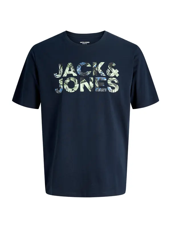 JACK & JONES JACK & JONES Majica 'JJEJeff'  noćno plava / siva / pastelno zelena
