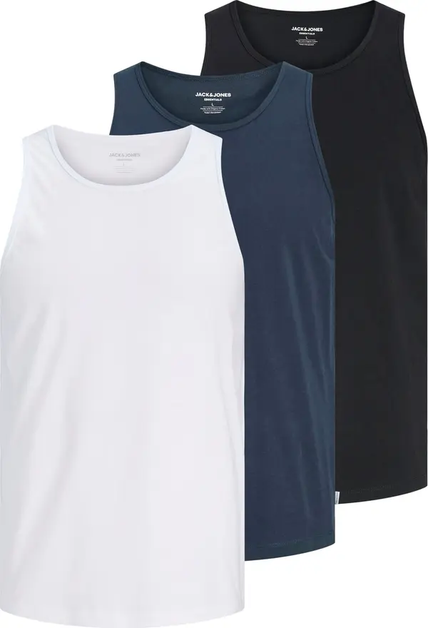 JACK & JONES JACK & JONES Majica 'JJEORGANIC'  mornarsko plava / crna / bijela