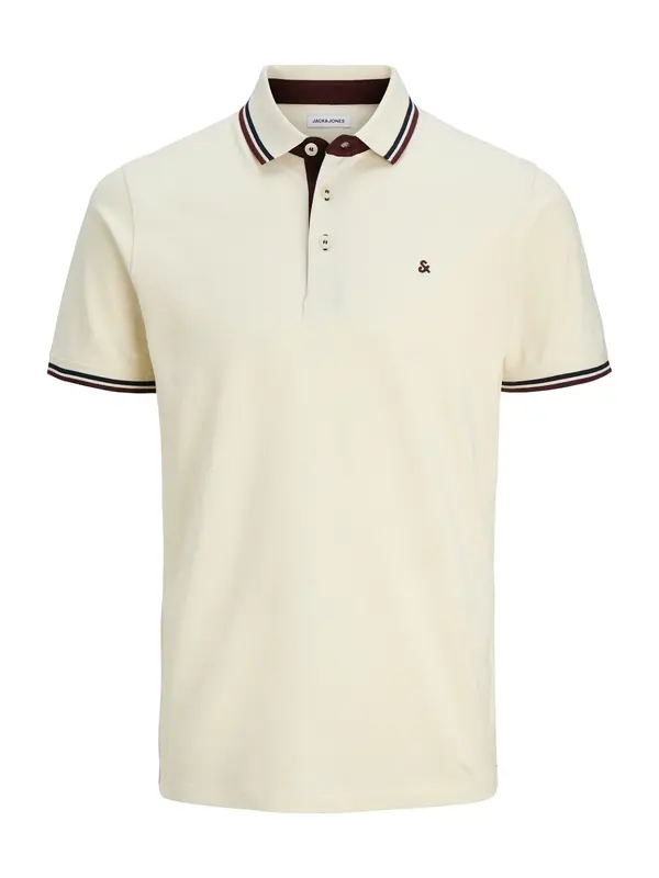 JACK & JONES JACK & JONES Majica 'JJEPaulos'  mornarsko plava / burgund / bijela