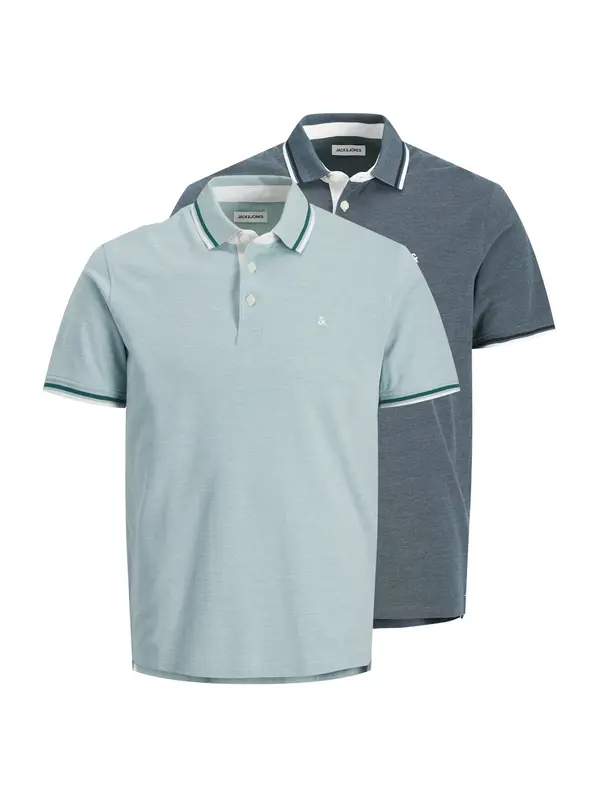 JACK & JONES JACK & JONES Majica 'JJEPAULOS'  mornarsko plava / menta / tamno zelena / bijela