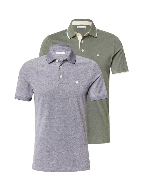 JACK & JONES JACK & JONES Majica 'JJEPAULOS'  mornarsko plava / tamno zelena