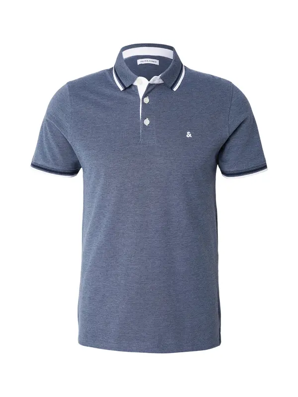 JACK & JONES JACK & JONES Majica 'JJEPaulos'  morsko plava / plava melange / bijela