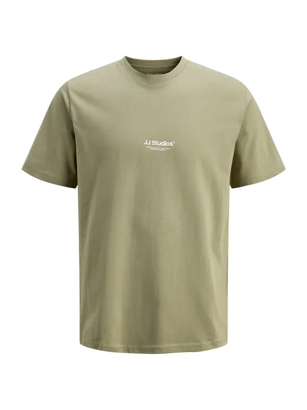 JACK & JONES JACK & JONES Majica 'JJESOHO'  maslinasta / bijela