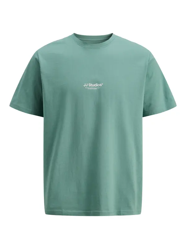 JACK & JONES JACK & JONES Majica 'JJESoho'  sivkasto zelena / bijela