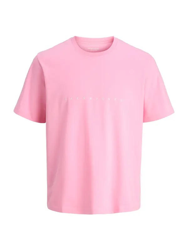JACK & JONES JACK & JONES Majica 'JJEStar'  roza / bijela