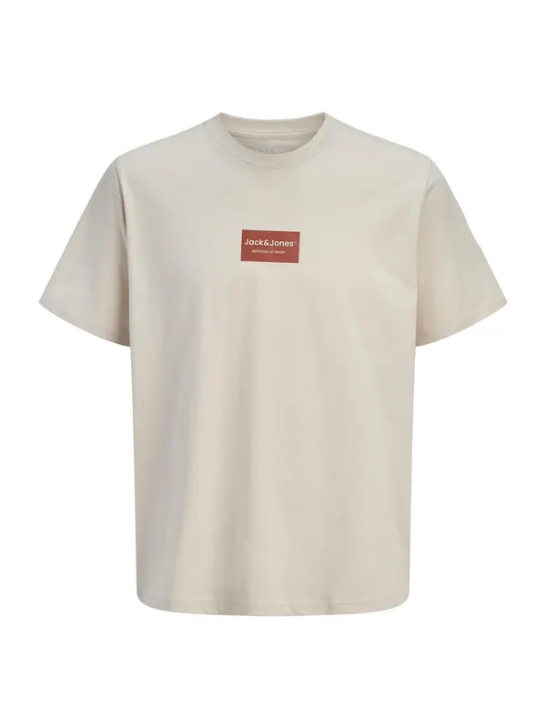 JACK & JONES JACK & JONES Majica 'JJFRANK'  boja pijeska / hrđavo crvena
