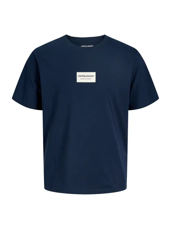 JACK & JONES JACK & JONES Majica 'JJFrank'  mornarsko plava / bijela