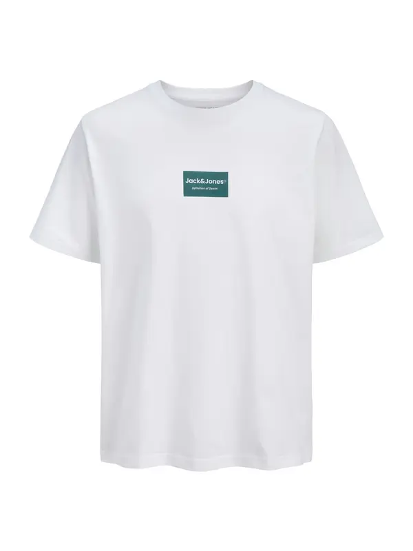 JACK & JONES JACK & JONES Majica 'JJFRANK'  morsko plava / bijela