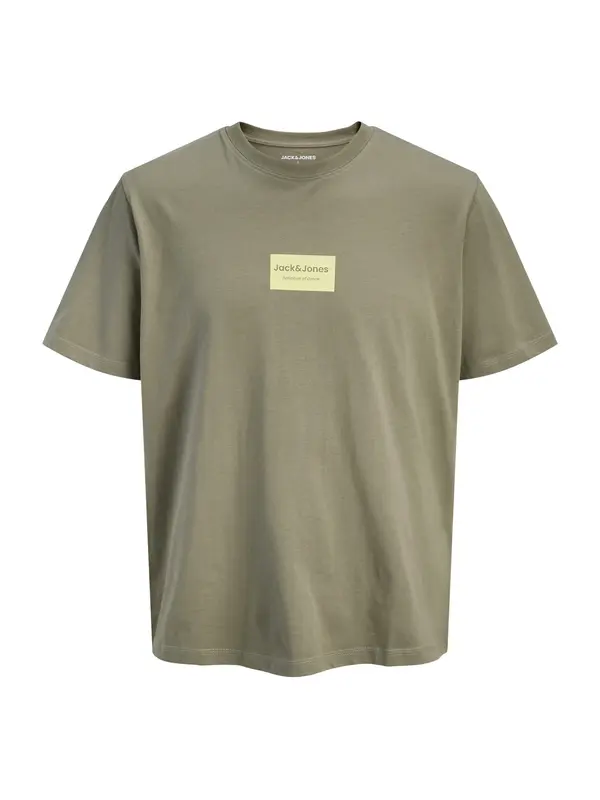 JACK & JONES JACK & JONES Majica 'JJFRANK'  svijetložuta / boja blata
