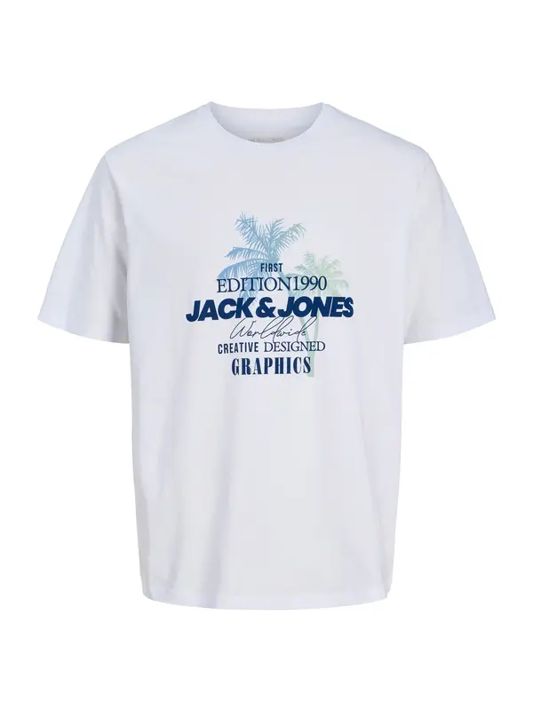JACK & JONES JACK & JONES Majica 'JJGRADIENT'  mornarsko plava / svijetloplava / bijela