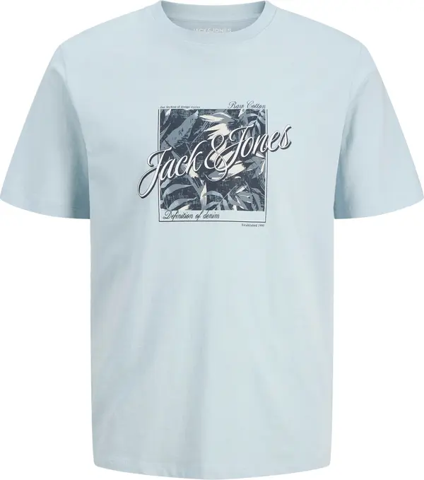 JACK & JONES JACK & JONES Majica 'JJHonolulu'  mornarsko plava / sivkasto plava / pastelno plava / bijela
