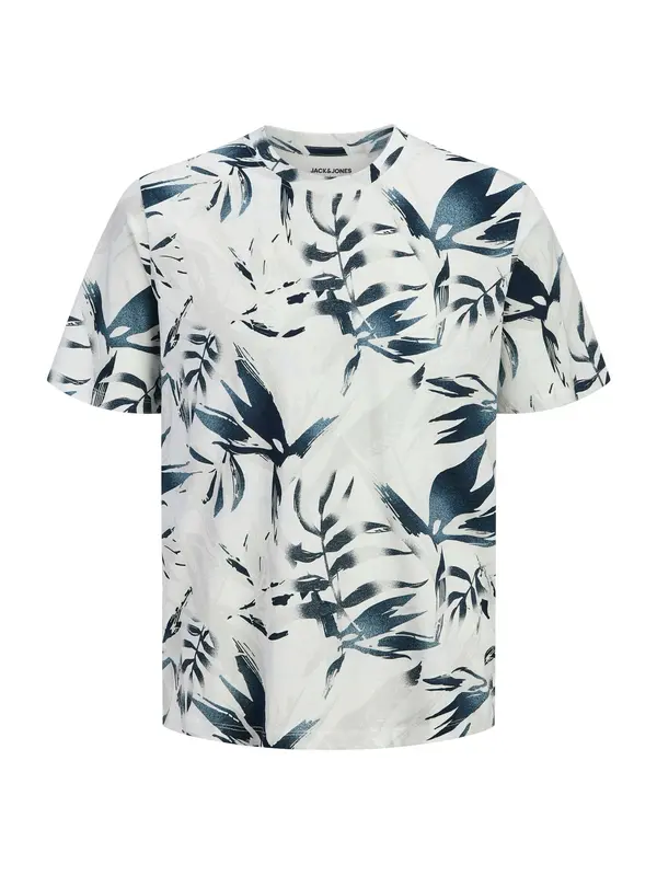 JACK & JONES JACK & JONES Majica 'JJHonolulu'  morsko plava / bijela
