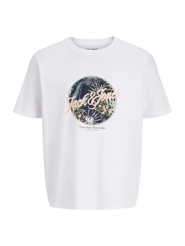 JACK & JONES JACK & JONES Majica 'JJHonolulu'  tamno plava / svijetlozelena / svijetlonarančasta / bijela
