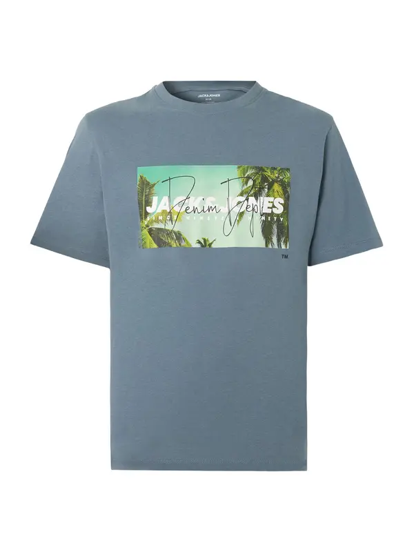 JACK & JONES JACK & JONES Majica 'JJINDIANA'  mornarsko plava / maslinasta / crna / bijela