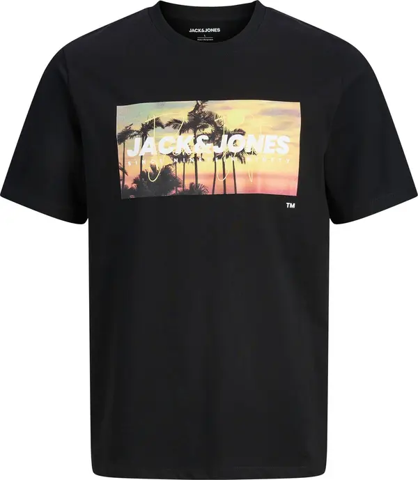 JACK & JONES JACK & JONES Majica 'JJINDIANA'  zlatno žuta / losos / crna / bijela