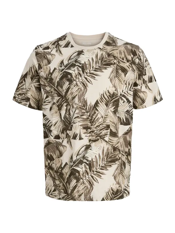 JACK & JONES JACK & JONES Majica 'JJJeff'  boja pijeska / siva / maslinasta