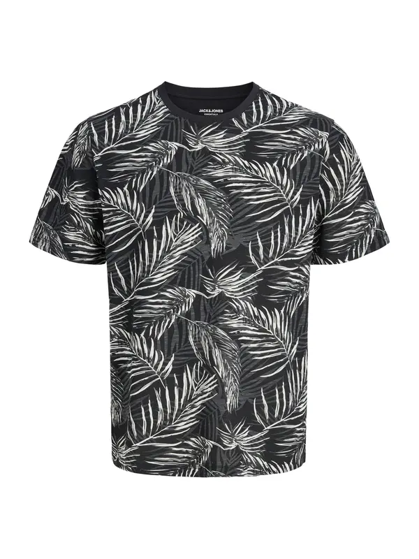 JACK & JONES JACK & JONES Majica 'JJJeff'  crna / bijela
