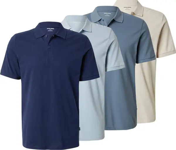 JACK & JONES JACK & JONES Majica 'JJKANE'  bež / mornarsko plava / opal / golublje plava
