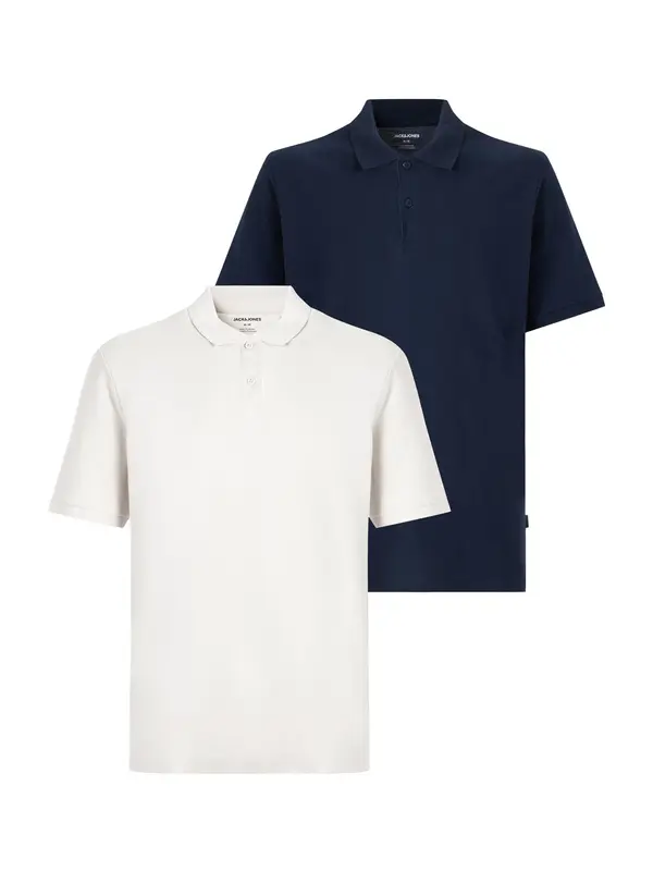 JACK & JONES JACK & JONES Majica 'JJKANE'  mornarsko plava / bijela