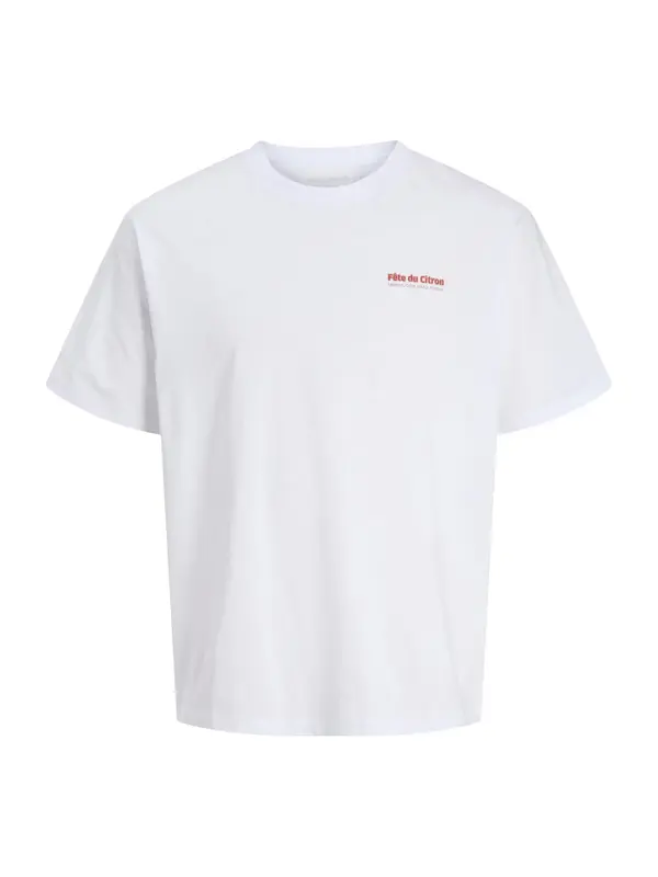JACK & JONES JACK & JONES Majica 'JJLEMON'  limeta zelena / travnato zelena / karmin crvena / bijela