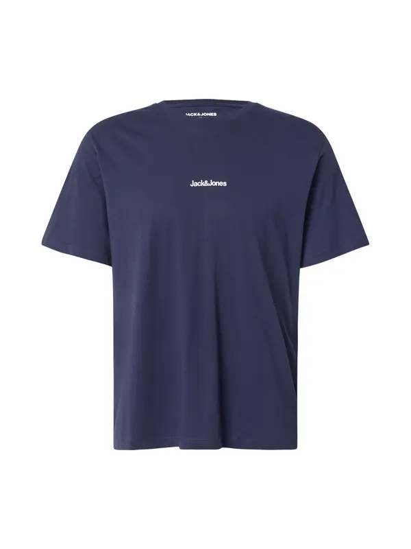 JACK & JONES JACK & JONES Majica 'JJMINE'  mornarsko plava / smaragdno zelena / narančasta / bijela