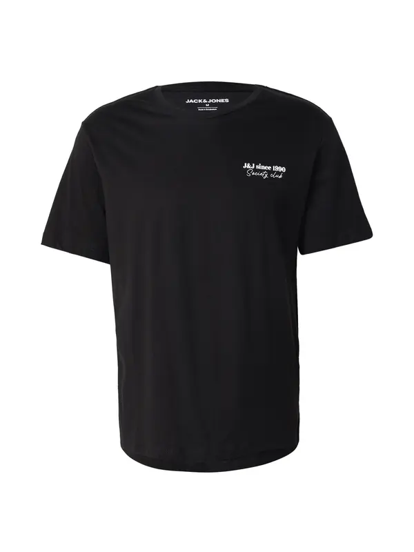 JACK & JONES JACK & JONES Majica 'JJNINETY'  crna / bijela