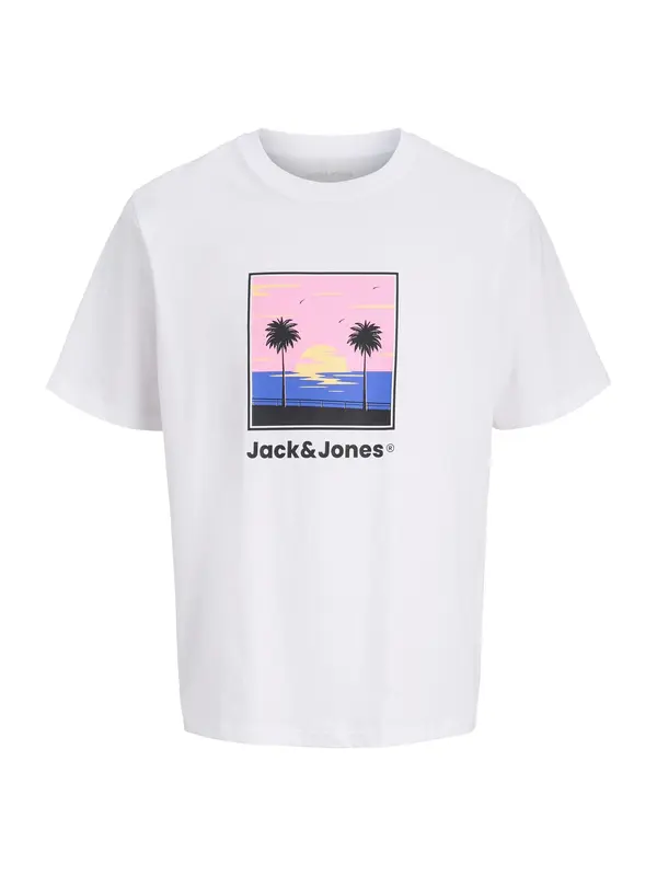 JACK & JONES JACK & JONES Majica 'JJPERRY'  plava / svijetloroza / crna / bijela