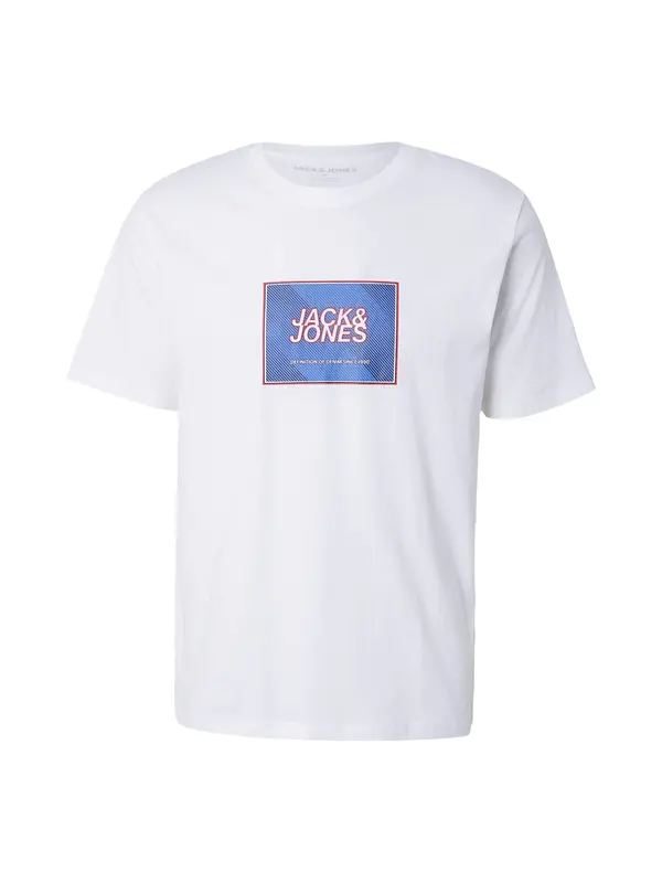 JACK & JONES JACK & JONES Majica 'JJRAIN'  plava / crvena / bijela