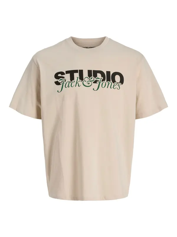 JACK & JONES JACK & JONES Majica 'JJYuki'  bež / zelena / crna