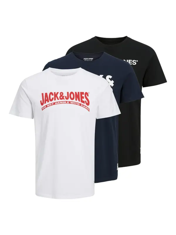 JACK & JONES JACK & JONES Majica 'JOR30HISTORY'  mornarsko plava / crvena / crna / bijela