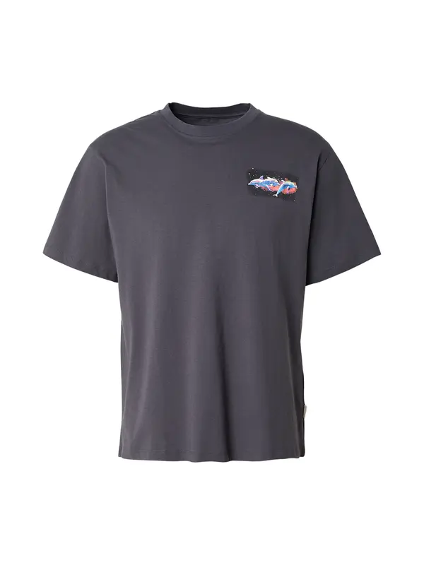 JACK & JONES JACK & JONES Majica 'JORAIRBRUSH'  plava / tamo siva / ljubičasta / marelica