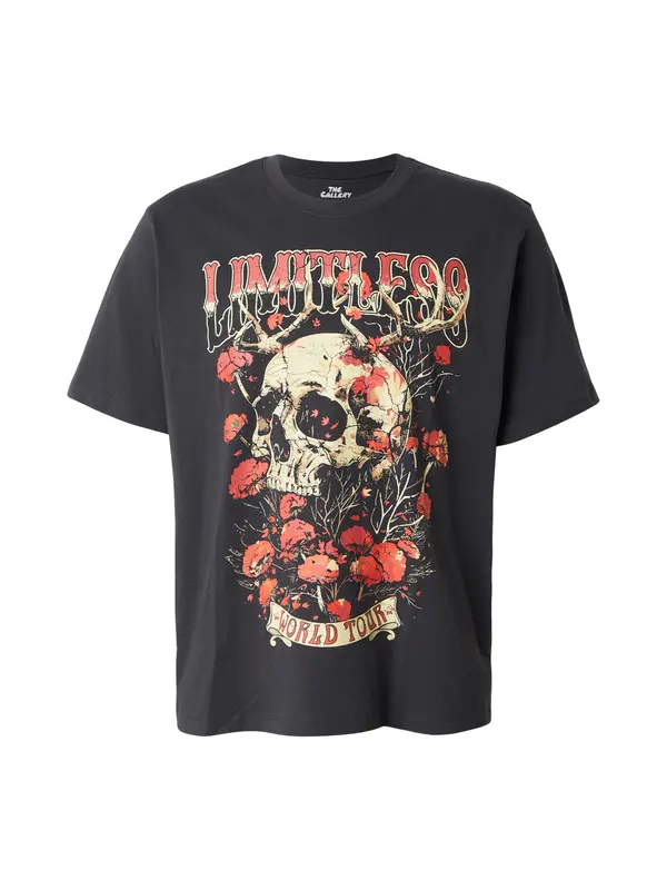 JACK & JONES JACK & JONES Majica 'JORBAND'  losos / tamno narančasta / crna