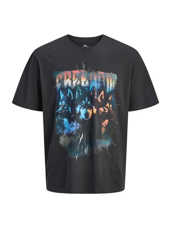 JACK & JONES JACK & JONES Majica 'JORBAND'  plava / svijetlocrvena / crna