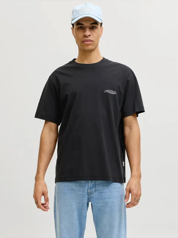 JACK & JONES JACK & JONES Majica 'JORCATSKILLS'  azur / crna / bijela