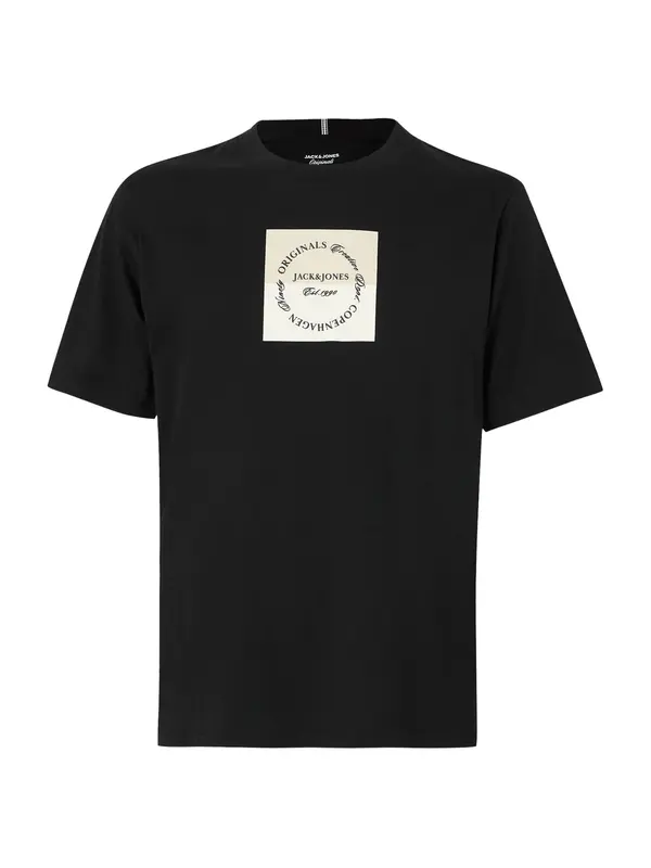 JACK & JONES JACK & JONES Majica 'JORCATSKILLS'  bež / boja pijeska / crna