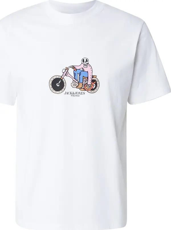 JACK & JONES JACK & JONES Majica 'JORCATSKILLS SKULL'  plava / roza / bijela