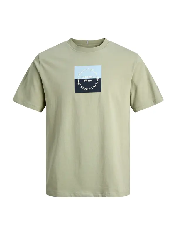 JACK & JONES JACK & JONES Majica 'JORCATSKILLS'  tirkiz / kaki / crna / bijela